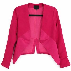 Aryn K Fuchsia Blazer – Size Small – Statement Pink Structured Jacket